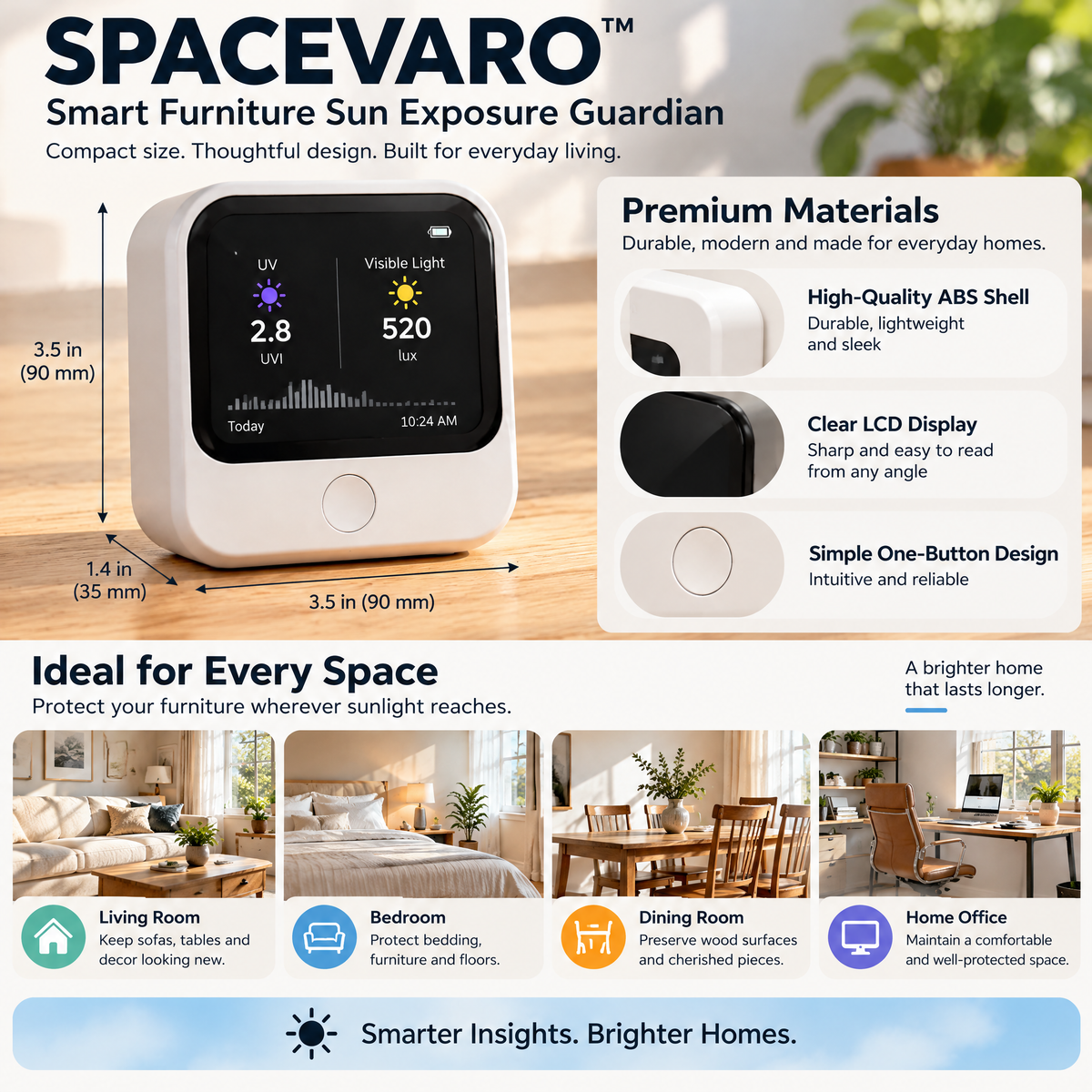 SPACEVARO™ Smart Furniture Sun Exposure Guardian