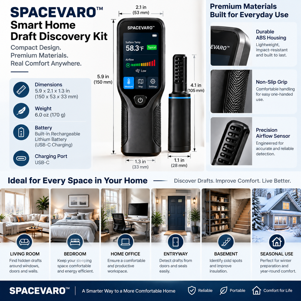 SPACEVARO™ Smart Home Draft Discovery Kit
