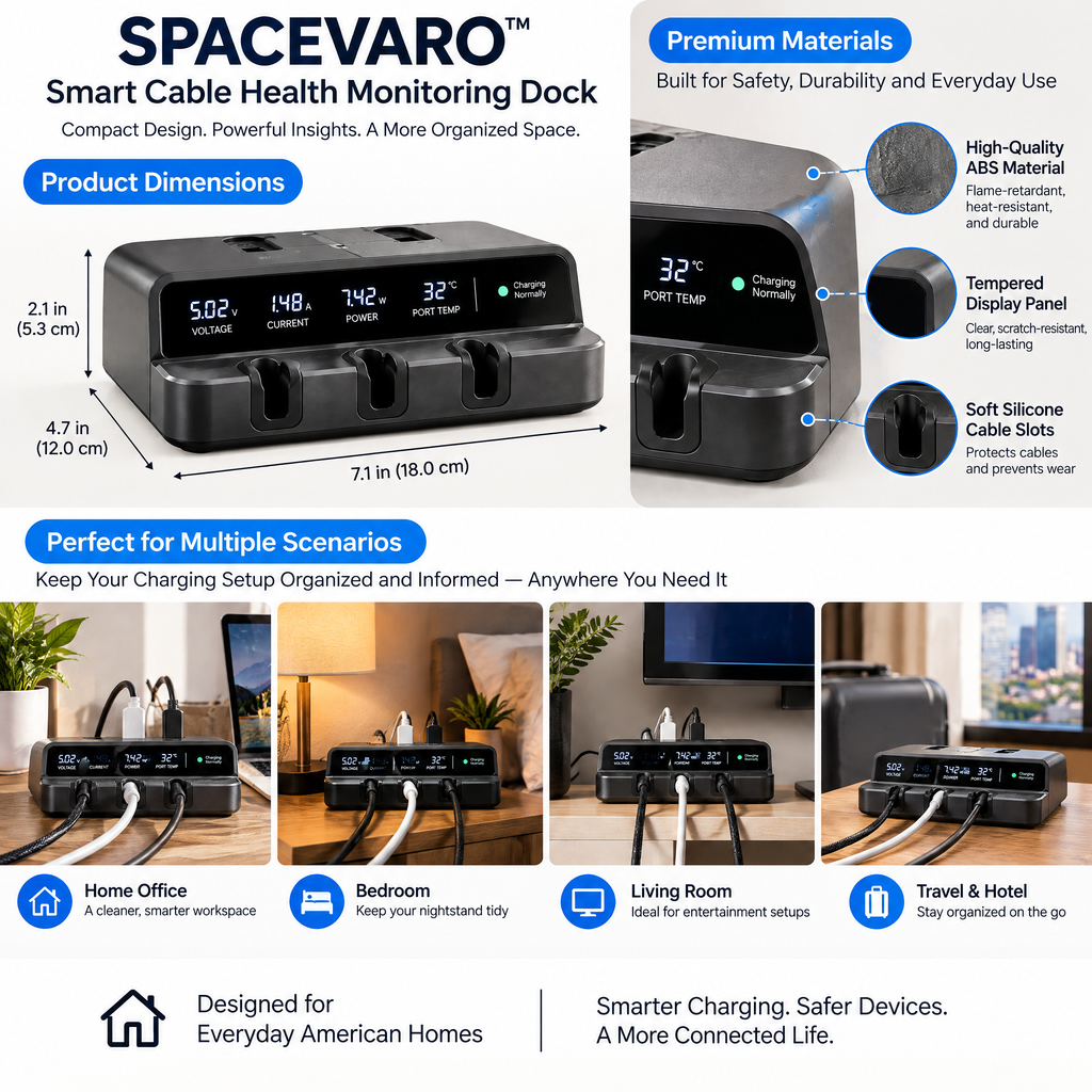 SPACEVARO™ Smart Cable Health Monitoring Dock