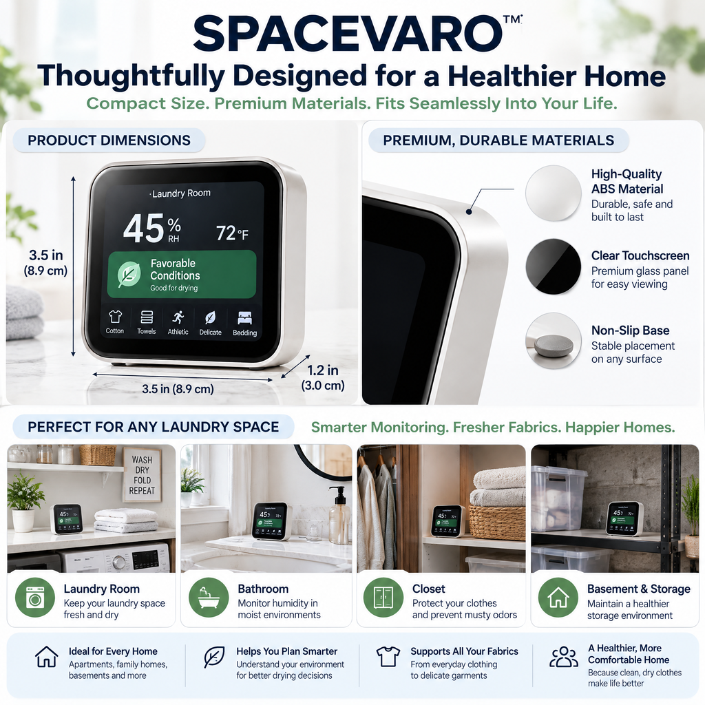 SPACEVARO™ Smart Laundry Climate Guardian