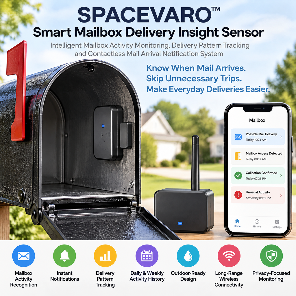 SPACEVARO™ Smart Mailbox Delivery Insight Sensor